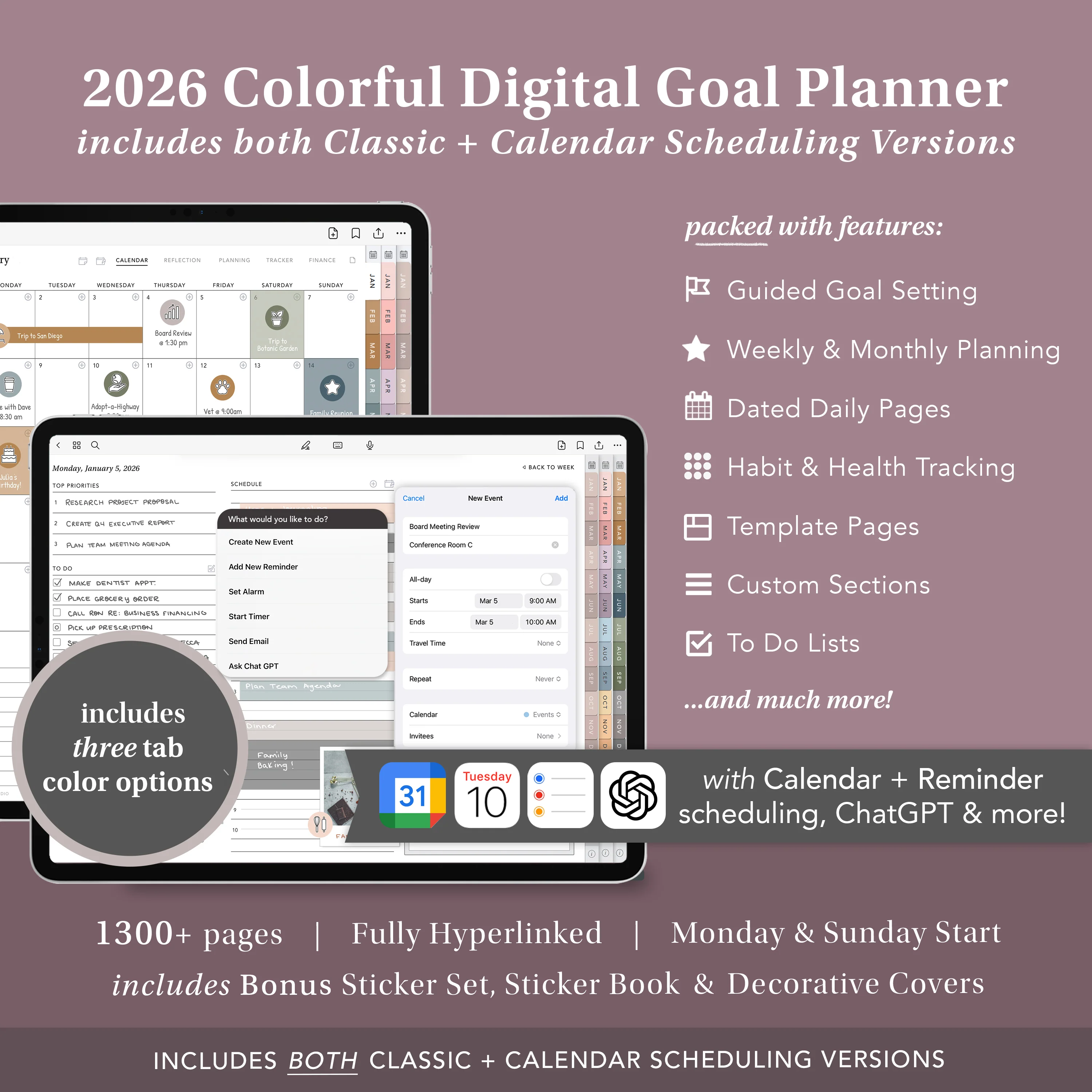 Dated Digital Planners