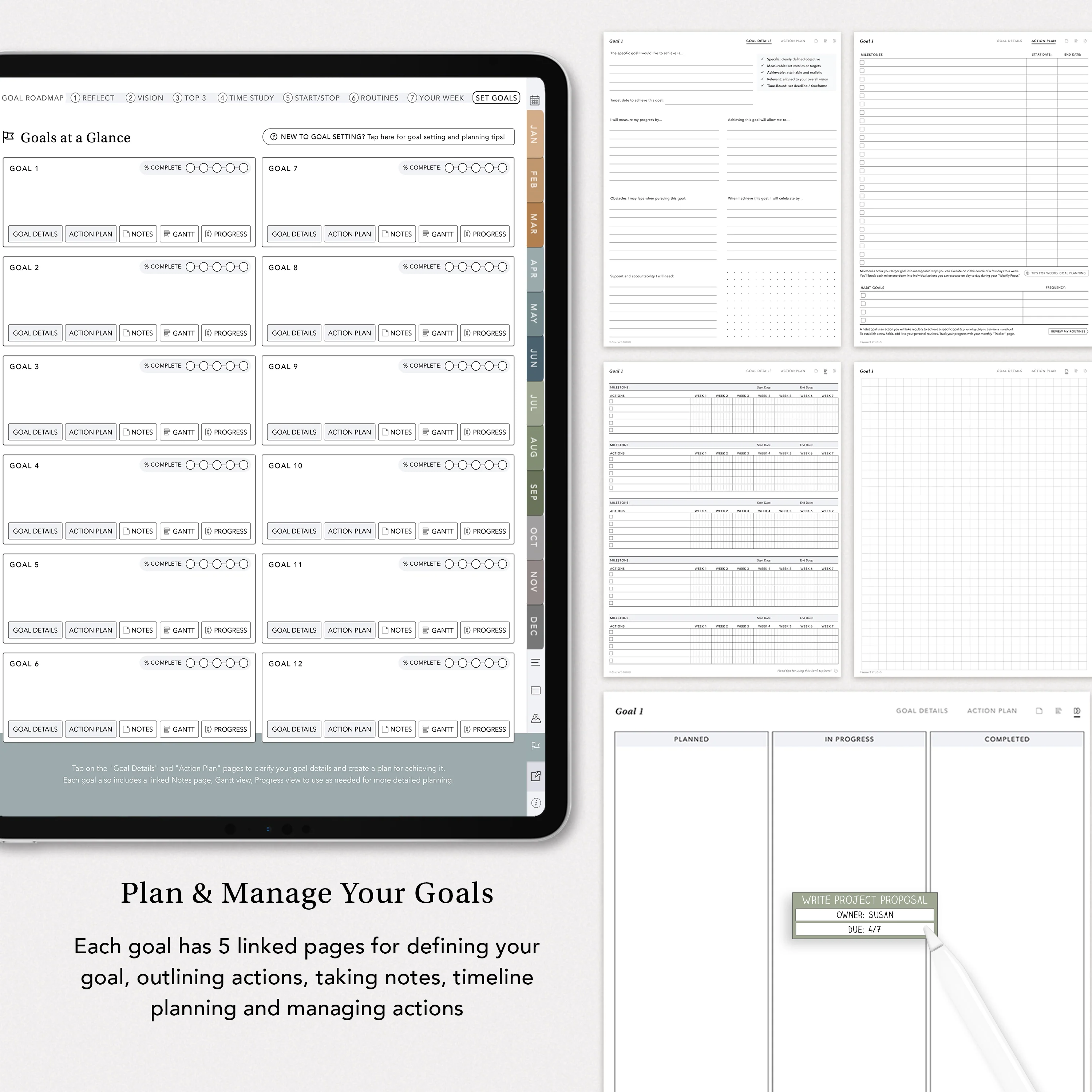 2026 Goal Planner with Colored Tabs - Image 12