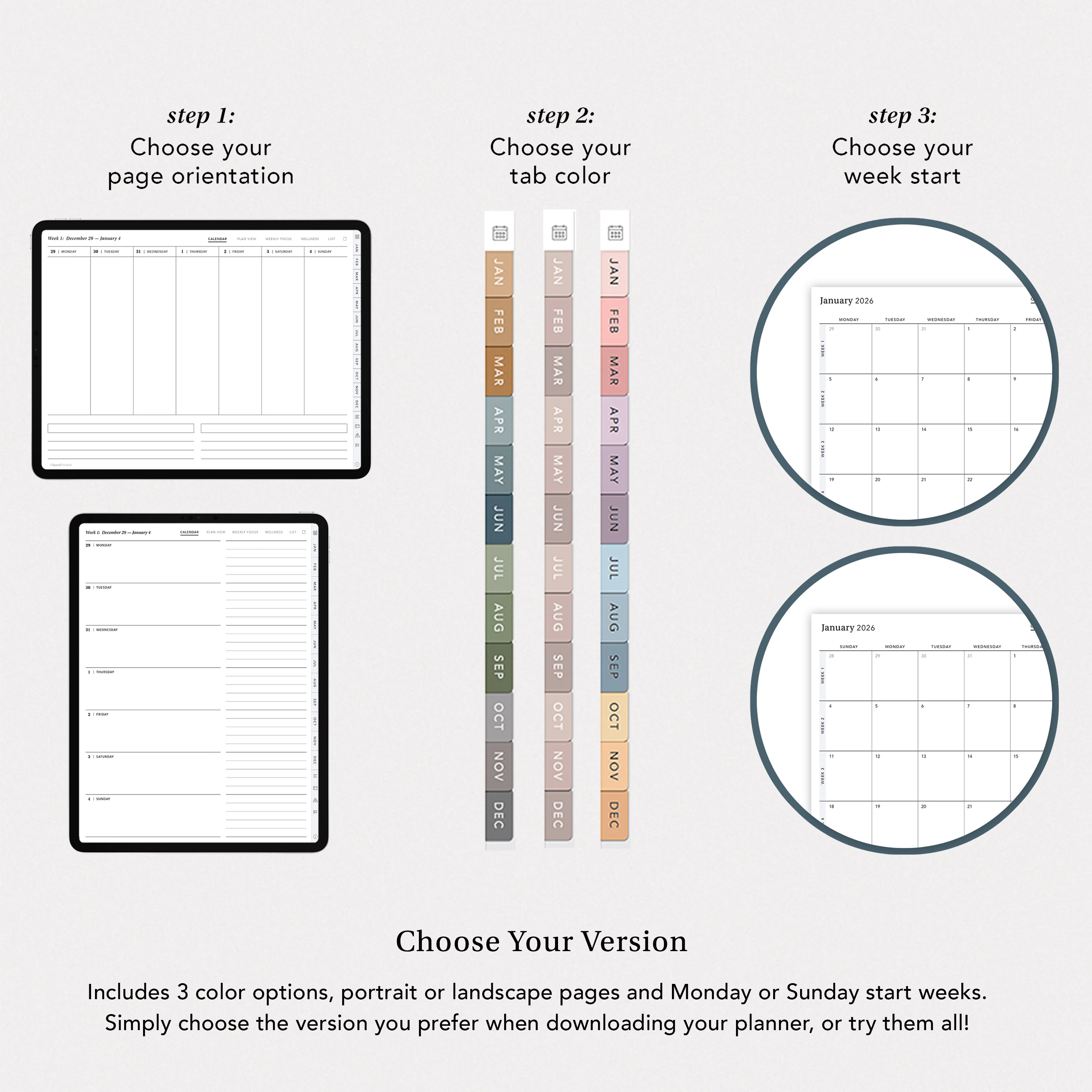 2026 Goal Planner with Colored Tabs - Image 4