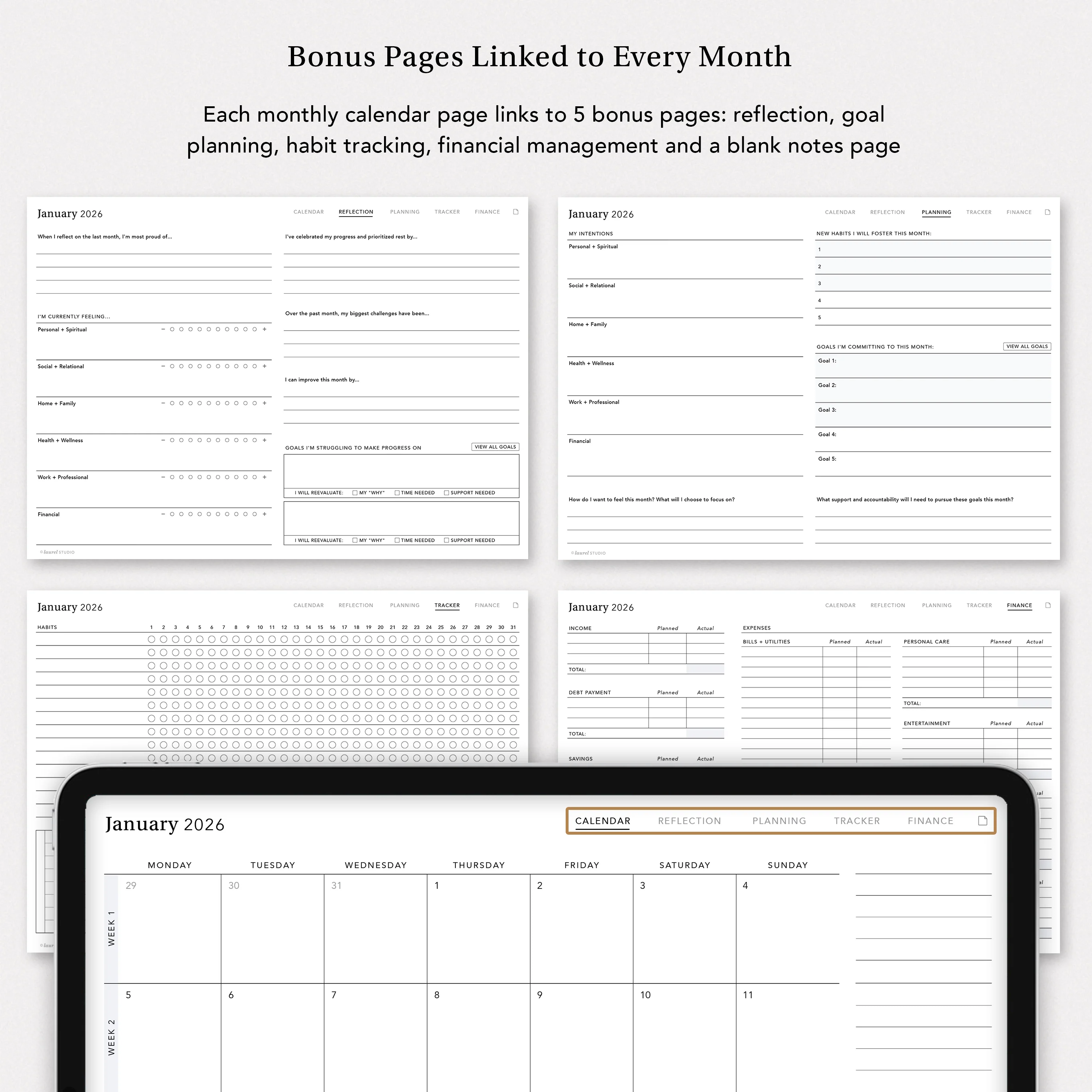 2026 Goal Planner with Colored Tabs - Image 9