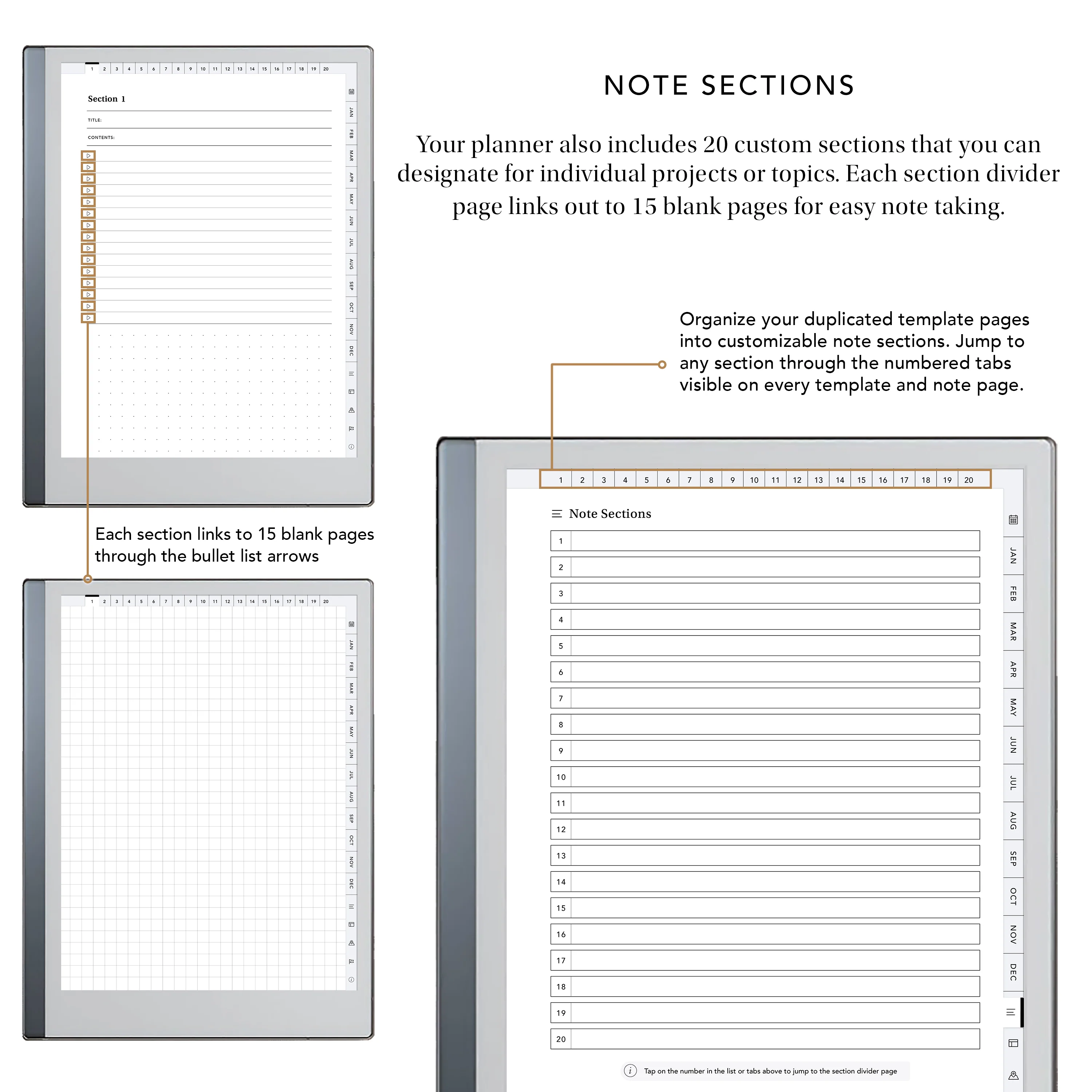 2026 Planner for E-Ink Tablets for reMarkable, Supernote and Boox - Image 10