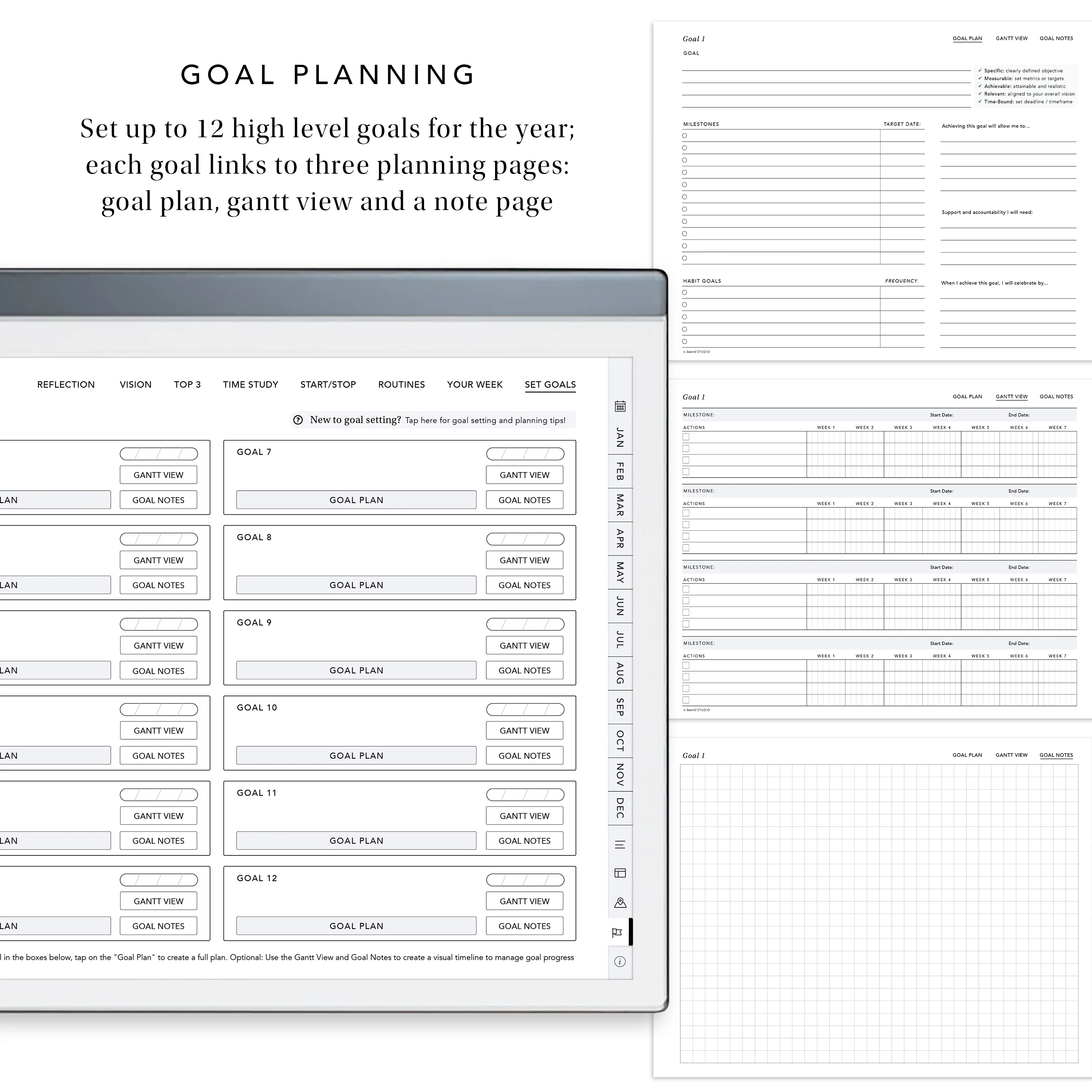 2026 Planner for E-Ink Tablets for reMarkable, Supernote and Boox - Image 8