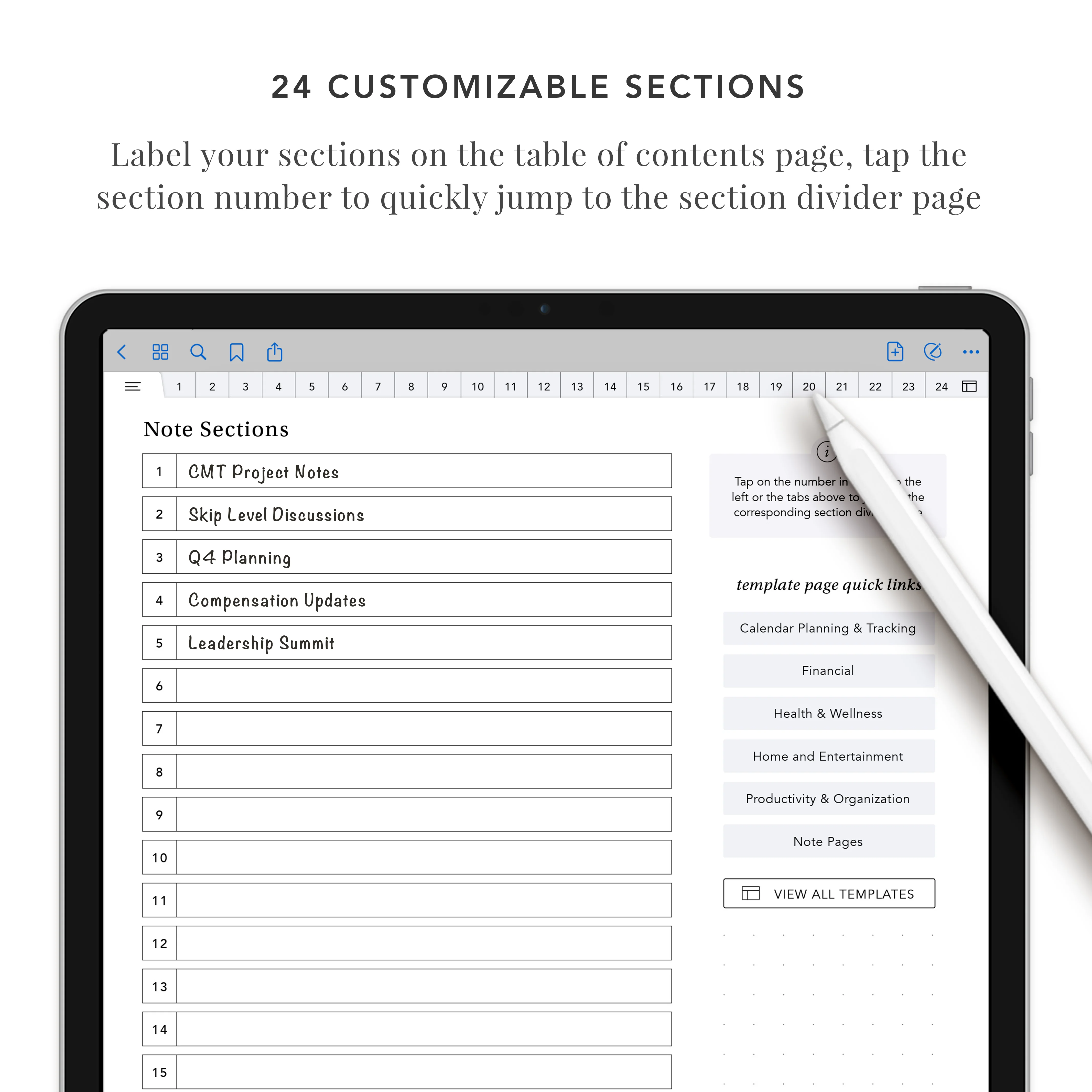 24 Section Digital Notebook Bundle - Image 3