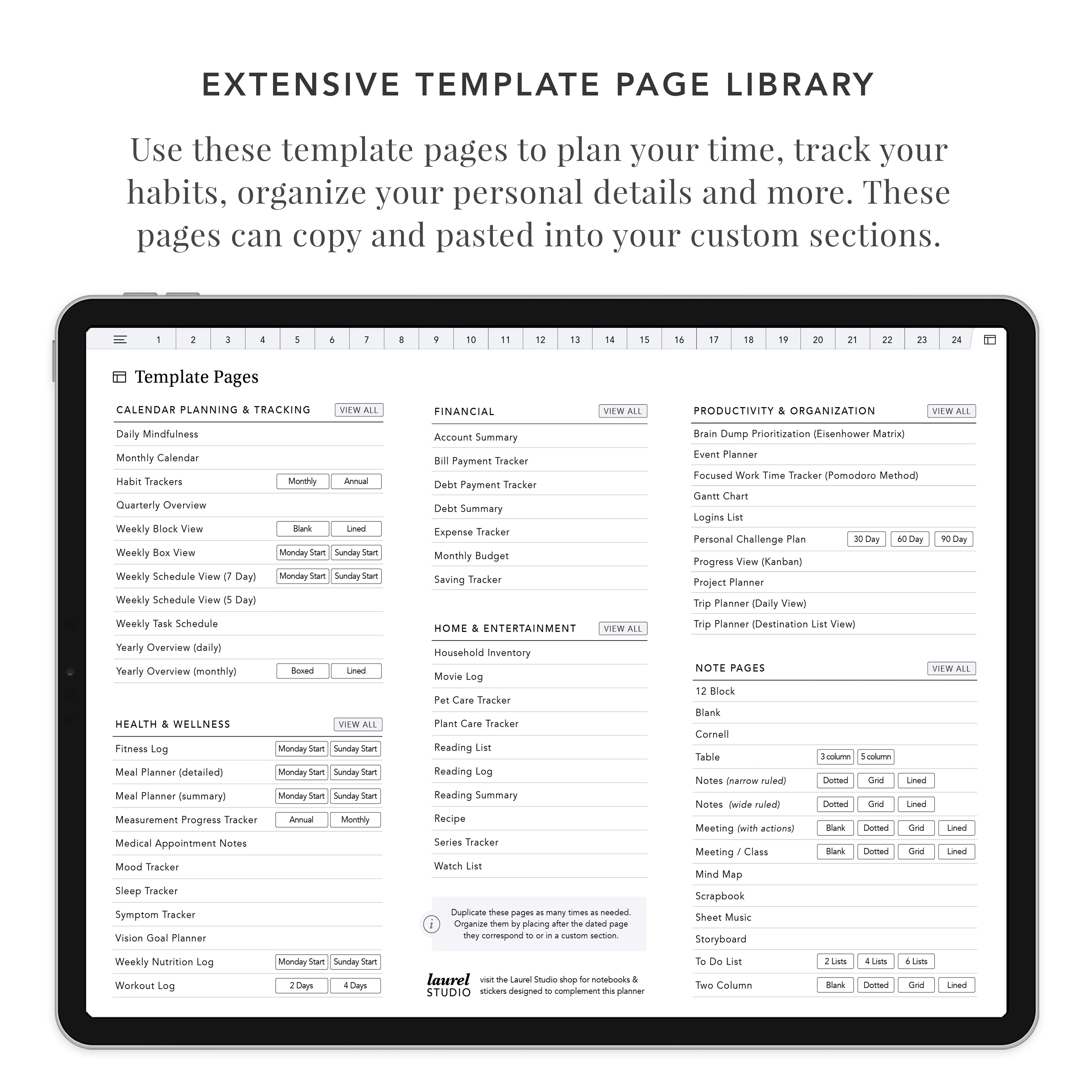 24 Section Digital Notebook Bundle - Image 5