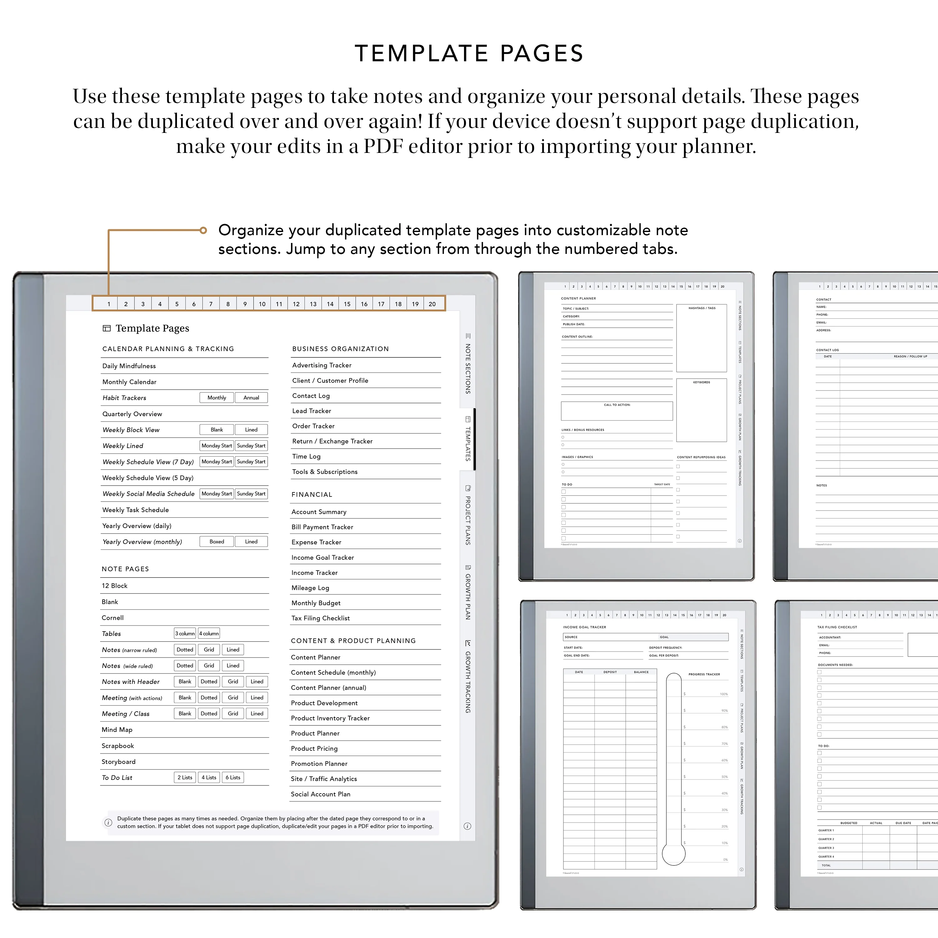Business Planning Notebook for e-Ink Tablets - Image 6