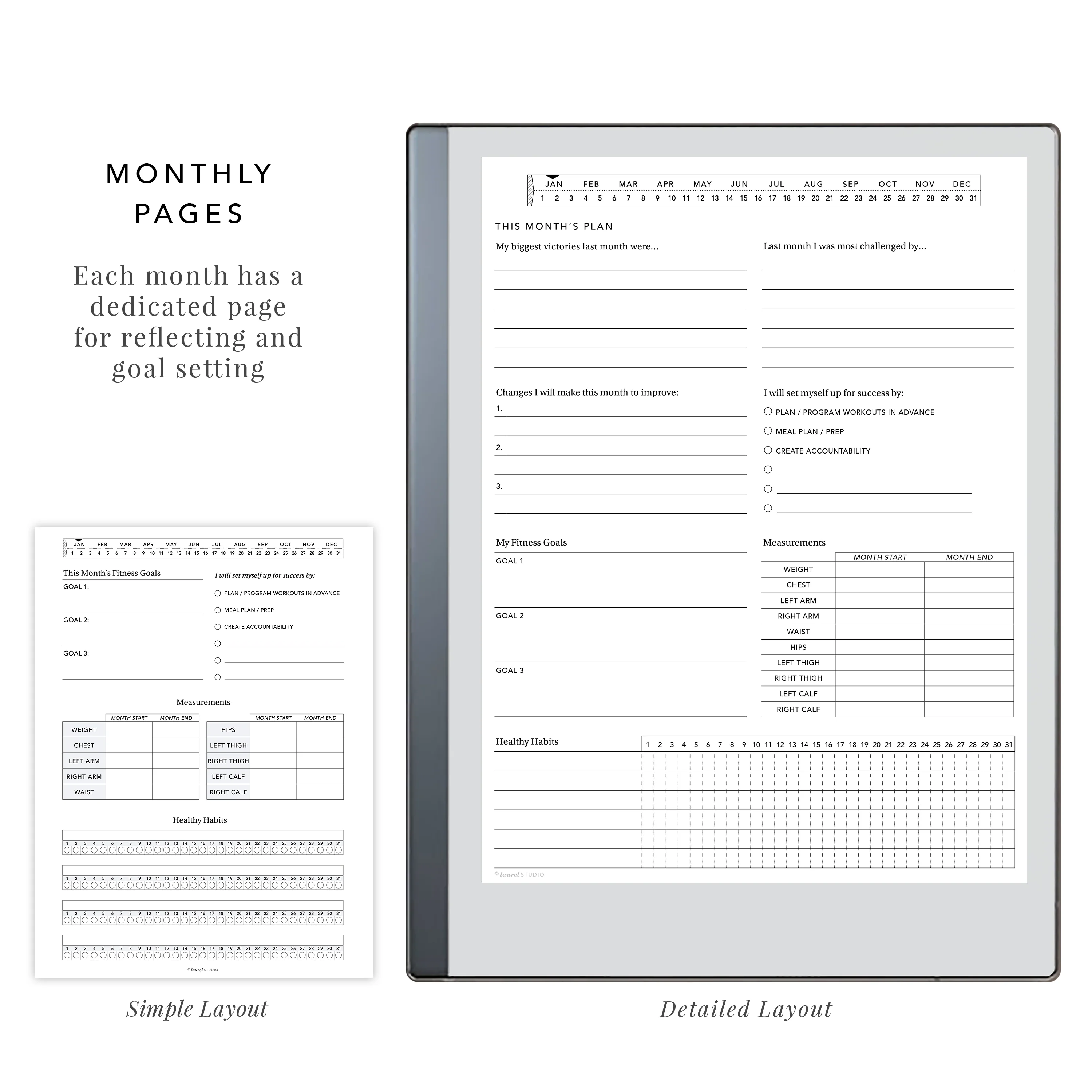 Fitness Journal for e-Ink tablets - Image 3