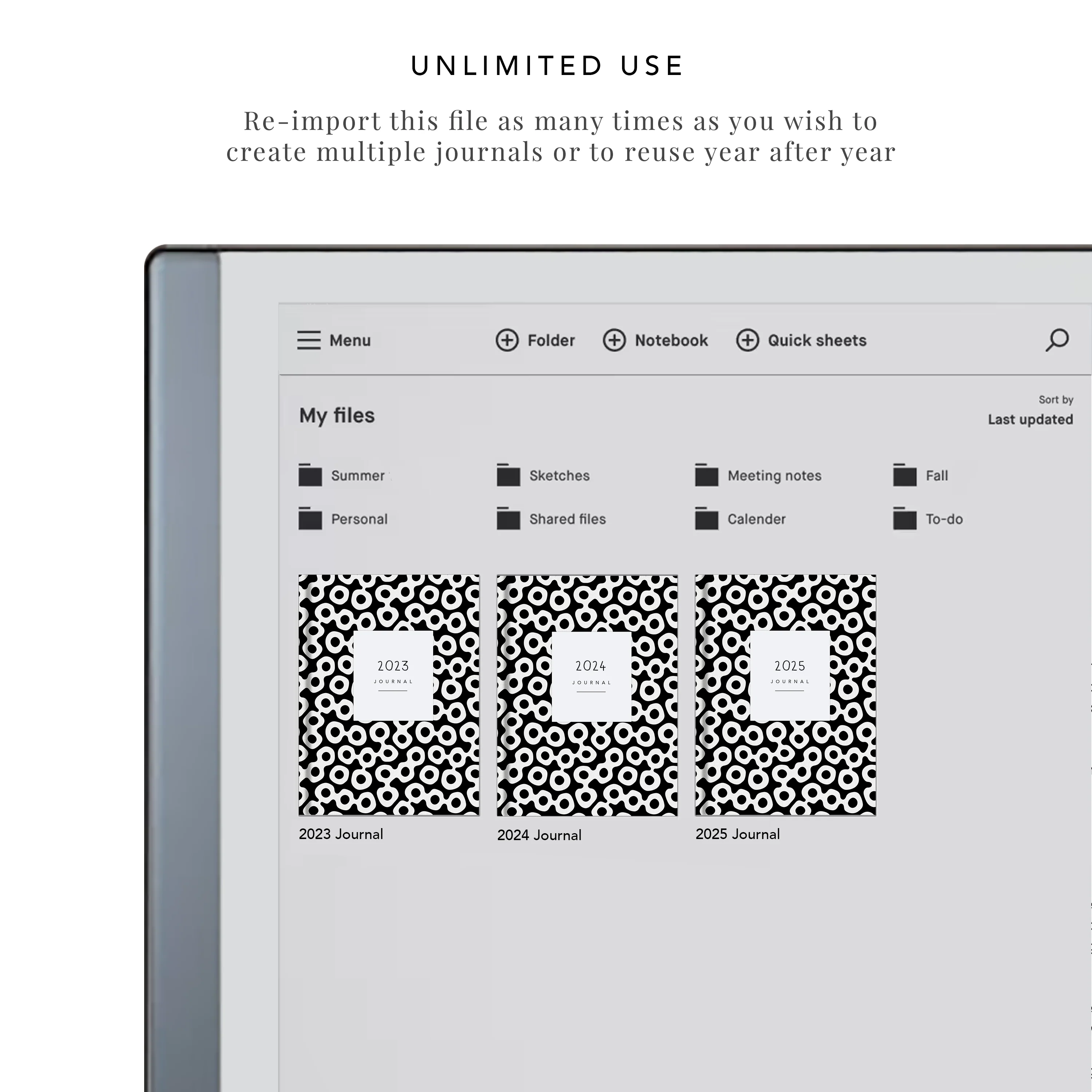 Fitness Journal for e-Ink tablets - Image 9