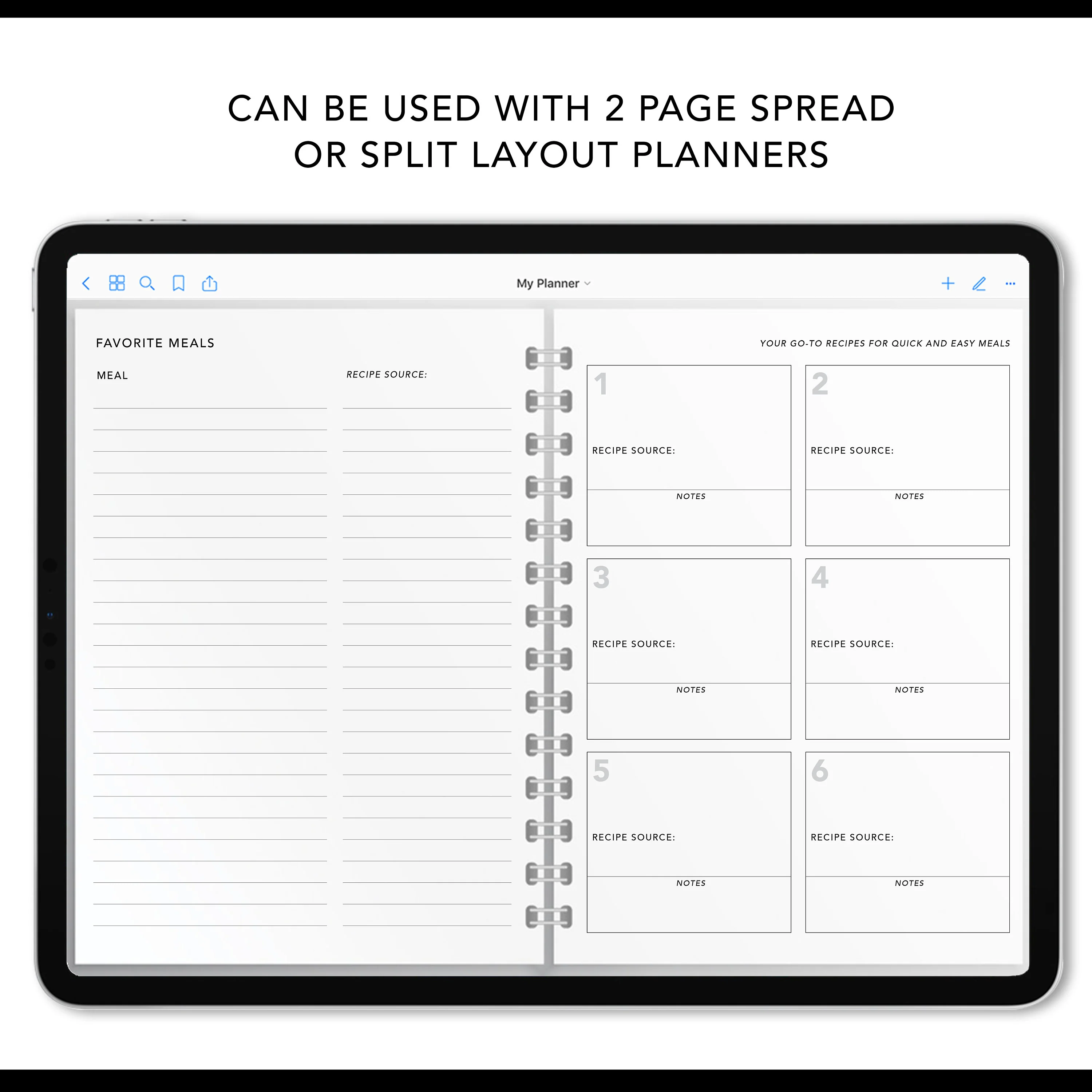 Meal Planning Insert Pages - Image 4