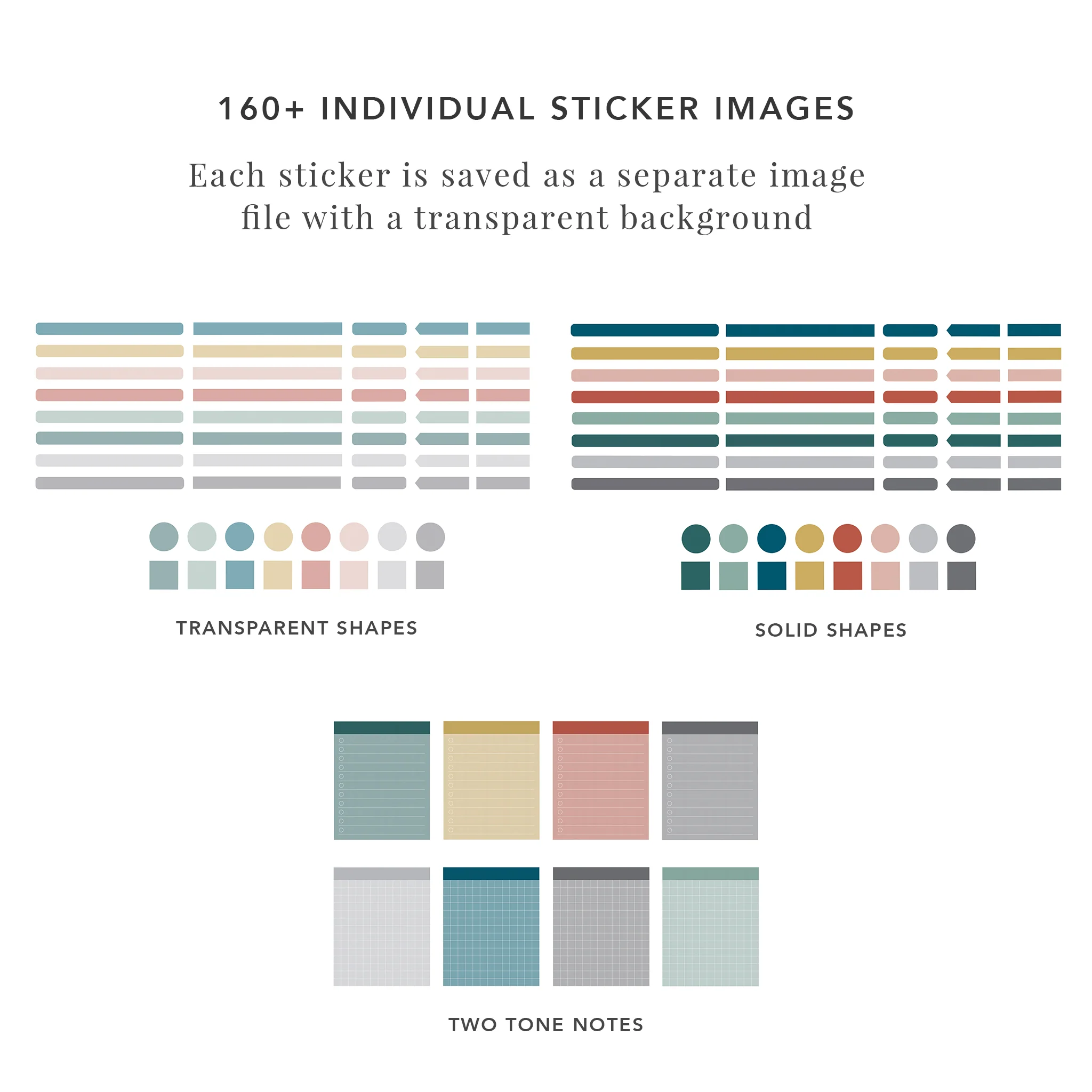 Notes and Shapes Sticker Set - Image 3