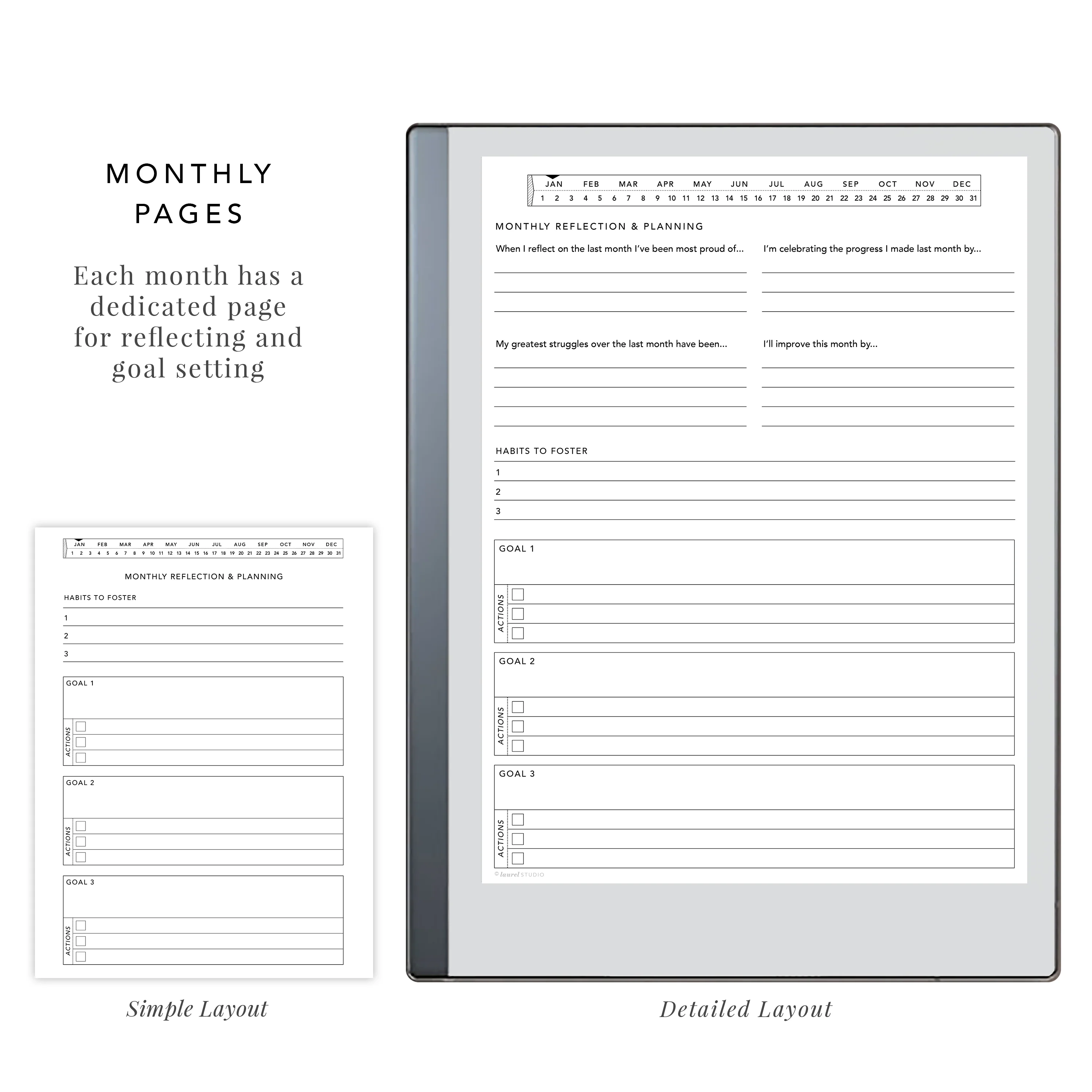 Productivity Journal for e-Ink tablets - Image 3
